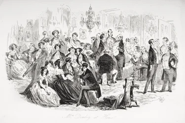 Madame Dombey à la maison, illustration de 